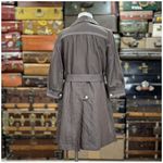 Orla Kiely Trench Coat Womens Size 2 Brown White Twee Photo 3