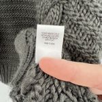 Zenana Outfitters ‎ Wide Bell Sleeves Sweater Crew Neck Pullover Gray Cable Knit Size Small Photo 12