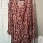 Ramy Brook Vina Silk Blend Long Sleeve Mini Dress M Photo 4