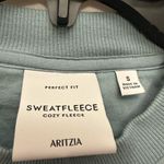 Aritzia  Sweat Fleece Perfect Crew Sweatshirt Size Small Dayflower Blue Comfort Photo 4