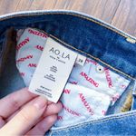Alice + Olivia AO.LA • Amazing High Rise Slim Girlfriend Jean studded cropped Photo 4