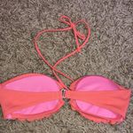 Victoria's Secret Victoria’s Secret bikini top swim wear ruffle top pink and coral color large Photo 4