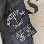 90s Vintage Velvet Sleeveless Mini Dress Solutions Black Size Medium Photo 3