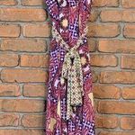 Tata Jolie Floral Dress Geometric Print Hi Photo 0