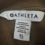 Athleta NWT FOREVER FLEECE DOLMAN CROP SWEATSHIRT Sweater CLAY Size XL Photo 4