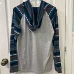Zine Clothing Blue And Black Striped Skater Pullover Zumiez Sweatshirt Photo 1