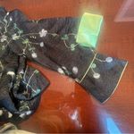 Shanghai Soho Oriental 100% Silk Asian Jacket 3D Sakura floral embroidered Sz M Black Size M Photo 10