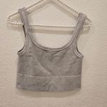 NIKIBIKI  Vintage Cool Grey Cropped Chevron Tank One Size Photo 2