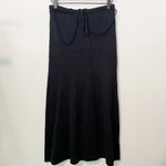 LPA Caliana Tie Midi Skirt in Black Photo 3