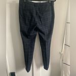 British Khaki Women’s Blue & Gray Plaid “” Trousers Tapered Leg Cuffed Sz 6 Photo 4