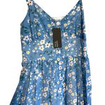 Sophie & Trey NWT  Floral Blue Dress Size Medium Photo 2