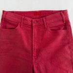 Mother The Hustler Ankle Fray in Never a Dull Moment Coated Red Size 30 Photo 6
