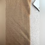 Good American Pale Gold Sheer Mock Neck Bodysuit Photo 5