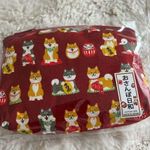 5”x7” Red Shiba Inu Dog Zippered Cosmetic Accessory Keepsake Bag NEW Photo 0