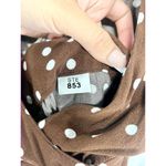 ZARA  Pretty Woman Polka Dot Surplice V-Neck Mini Shift Dress Brown/White Size XS Photo 2