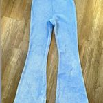 Aerie  Ribbed Sweat Pants Flare Yoga Pants Lounge Pants Comfy Light Blue Size M Photo 0