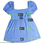 BB Dakota by Steve Madden Lavender Smock Dress XL Short Puff Sleeve Spring Photo 5