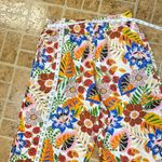 C&C California  100% Linen Colorful Floral Wide Leg Pants Photo 9