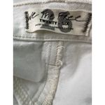 Free People We The‎ Free  Side Car White Denim Raw Hem Mini Skirt Size 26 Photo 5