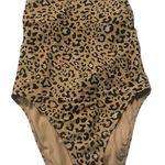 Hollister Leopard Print One Piece Low Back Swimsuit size large Photo 0