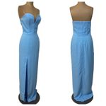 Amanda Uprichard  size Small Cherri Gown Pacific Blue Sweetheart Strapless Maxi Photo 5