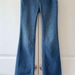 Anthropologie Pilcro Polished Mid Rise Blue Dark Wash Full Length Bootcut Jeans Photo 4