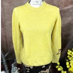 Zadig & Voltaire  Cashmere Sweater Yellow Burgundy Logo size M Photo 1