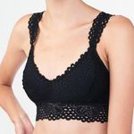 Aeropostale  Black Classic Lace Bralette Adjustable M Photo 0