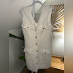 BHLDN  Ella‎ V-Neck Pearl Tweed Mini Dress Photo 4