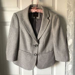 The Limited  Tweet wool blend Women's Blazer babydoll ruffle back size S Photo 0