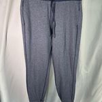 Lululemon Cool and Collected Jogger Pants Navy Gray Cotton Blend Size 8 Active Blue Photo 4