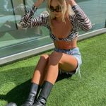 Isabelle's Cabinet  Call You Mine Zebra Bra Top  Photo 7