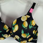 PINK - Victoria's Secret  wear everywhere push up Bra Black with Lemons Size 36C  N Photo 3