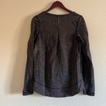 Lululemon Exhalation Pullover II Heathered Marled Black / Gray Long Sleeve Sz 6 Photo 14