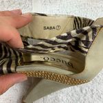Bucco Saba 7 zebra crema stiletto wedge Photo 5