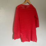 Chico's  Travelers Collection Tunic Knitted Knit Pullover Tangerine Pink Small Photo 6