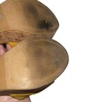 Kenzie Cathryn Platform Sandal Mustard Suede Feel Strap Buckle Size 6.5 EUC Gold Photo 6