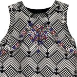 Free People x NEW ROMANTICS Black and White Beaded Mini Shift Dress Photo 3