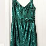 Black Halo NWT Lucy Sequin Dress Jellybean Green Photo 7