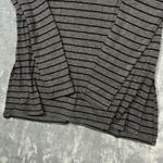 Athleta  Striped Turtleneck Long Sleeve Top Gray Black Size S Photo 2