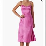 ASTR  Pink Satin Chemise Photo 1
