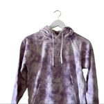 Hudson Jeans Live-In Tie Dye Cotton Hoodie in “soft lilac fatigue.” SZ XS Photo 3