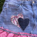 Vintage America Blues Asymmetrical Pink and Blue Skirt Size 10R/30 Photo 9