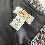 Talbots Black & White Tweed Pencil Skirt with Pink Checkered Pattern, 6P Photo 7