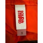 Solid & Striped Swimsuit Women Medium Orange Candy Red Gemma Rib Knit One Piece Photo 8