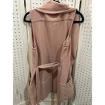 CAROLINA BELLE Women's Pink Sleeveless Shawl Collar Tie Waist Vest Blazer M Size M Photo 7