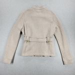 Charter Club Womens Jacket Size Petite Medium Knit Boucle Belted Gold Buttons Photo 2