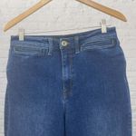 La Joie Jeans Size 10 Flare Raw Hem High Rise Medium Wash Denim Blue Photo 3