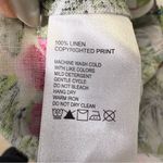 Tommy Bahama  100% Linen Button Down Floral Hawaiian Hibiscus Print Blouse Summer Photo 6