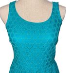 Old Navy Eyelet Sleeveless Sun Dress Fit And Flare Teal Green Size 2 Zippered Photo 3
